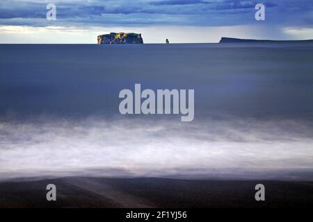 Ile de Drangey à Skagafjoerdur, Islande, Europe Banque D'Images