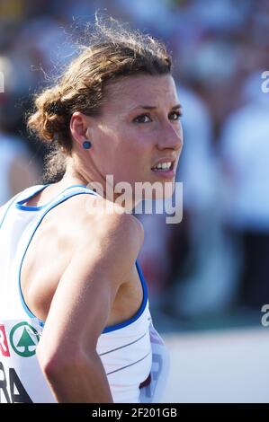 Ophelie Claude-Boxberger (FRA) participe sur 1500 m lors de la Super League 2015 des Championnats européens d'athlétisme, à Cheboksary, Russie, les 20 et 21 juin 2015 - photo Stephane Kempinaire / KMSP / DPPI Banque D'Images