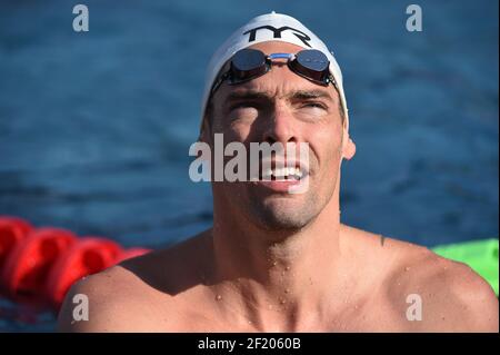 Camille Lacourt (FRA) lors de la 9ème Open de France 2015 Vichy Val d'Allier, au Stade Aquatique, à Bellerive-sur-Allier, France, les 4 et 5 juillet, 2015 - photo Stephane Kempinaire / KMSP / DPPI - Banque D'Images