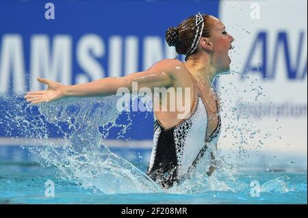 Margaux Chrtetien (FRA) ) participe à la finale libre solo en natation synchronisée lors des 16ème Championnats du monde de Fina 2015, à Kazan, Russie, jour 5, le 28 juillet, 2015 - photo Stephane Kempinaire / KMSP / DPPI Banque D'Images