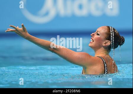 Margaux Chrtetien (FRA) ) participe à la finale libre solo en natation synchronisée lors des 16ème Championnats du monde de Fina 2015, à Kazan, Russie, jour 5, le 28 juillet, 2015 - photo Stephane Kempinaire / KMSP / DPPI Banque D'Images