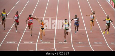 Dafne Schippers (NED) remporte la médaille d'or en 200 mètres femmes lors des Championnats du monde de l'IAAF, Beijing 2015, au Stade National, à Beijing, Chine, jour 7, le 28 août, 2015 - photo Julien Crosnier / KMSP / DPPI Banque D'Images