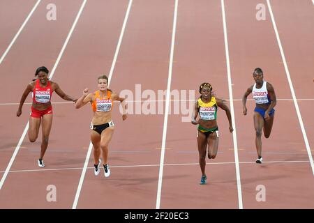 Dafne Schippers (NED) remporte la médaille d'or en 200 mètres femmes lors des Championnats du monde de l'IAAF, Beijing 2015, au Stade National, à Beijing, Chine, jour 7, le 28 août, 2015 - photo Julien Crosnier / KMSP / DPPI Banque D'Images