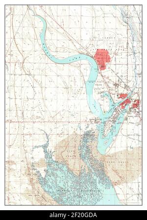 Moses Lake, Washington, carte 1956, 1:62500, États-Unis d'Amérique par Timeless Maps, données U.S. Geological Survey Banque D'Images