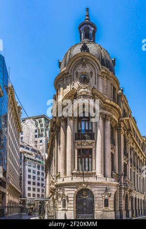 Bourse commerciale Bolsa de Comercio Santiago Chili Banque D'Images