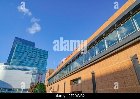 Sortie Street of Sendai Station West Banque D'Images