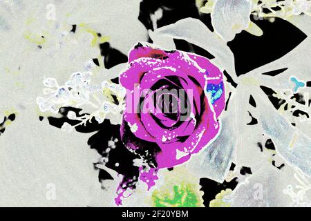 Arrière-plans texturés pour bannières et pages web, jeux, etc... arrière-plans colorés, avec des thèmes floraux répétitifs. Banque D'Images