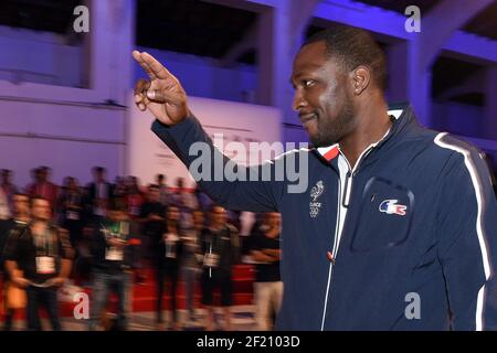 Joueur de basket-ball français Florent Pietrus au Club France lors des Jeux Olympiques RIO 2016, le 3 août 2016, à Rio, Brésil - photo Philippe Millereau / Pool KMSP / DPPI Banque D'Images