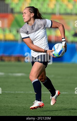 France Jade le PESQ Rugby Sevens les femmes en action lors des Jeux Olympiques RIO 2016, Rugby Seven Women, France contre Kenya, le 6 août 2016, À Rio, Brésil - photo Jean-Marie Hervio / KMSP / DPPI Banque D'Images