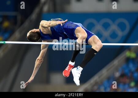 BONDARENKO Bohdan (UKR) participe au saut en hauteur masculin lors des Jeux Olympiques RIO 2016, Athlétisme, le 16 août 2016, à Rio, Brésil - photo Jean Marie Hervio / KMSP / DPPI Banque D'Images