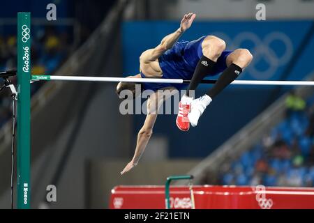 BONDARENKO Bohdan (UKR) participe au saut en hauteur masculin lors des Jeux Olympiques RIO 2016, Athlétisme, le 16 août 2016, à Rio, Brésil - photo Jean Marie Hervio / KMSP / DPPI Banque D'Images