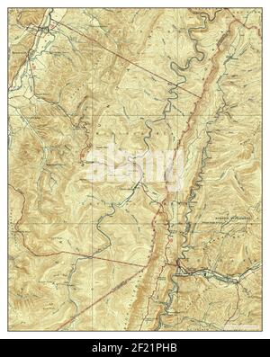 Durbin, Virginie occidentale, carte 1924, 1:62500, États-Unis d'Amérique par Timeless Maps, données U.S. Geological Survey Banque D'Images