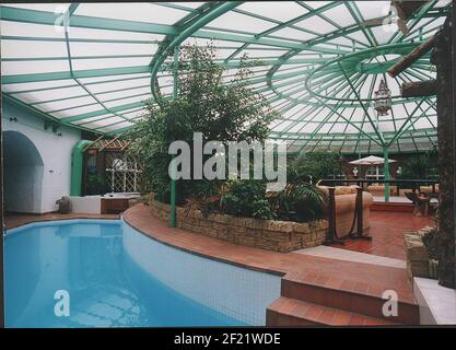 LE MAGNIFIQUE SALON ET PISCINE À, PAS DE MANS LAND, FORT, DANS LE SOLENT, ENTRE PORTSMOUTH, ET L'ÎLE DE WIGHT, PIC MIKE WALKER, 2007 Banque D'Images