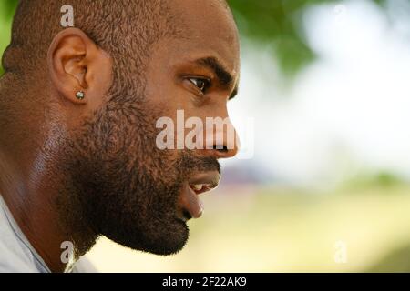 Teddy Riner lors d'une séance de pratique physique le 28 juin 2017 à l'INSEP à Paris, France - photo Philippe Millereau / KMSP / DPPI Banque D'Images