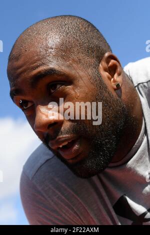 Teddy Riner lors d'une séance de pratique physique le 28 juin 2017 à l'INSEP à Paris, France - photo Philippe Millereau / KMSP / DPPI Banque D'Images