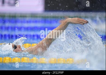 Katinka Hosszu (HUN) est en compétition et célèbre la médaille d'or de l'héritier lors de la finale féminine Medley de 200 m lors des 17e championnats du monde de la FINA, à Duna Arena, à Budapest, Hongrie, jour 11, Le 24 juillet 2017, photo Stephane Kempinaire / KMSP / DPPI Banque D'Images