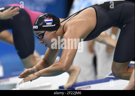 Ranomi Kromowidjodjo (NED) participe à la compétition féminine de 50 m de chaleur aux papillons lors des 17e championnats du monde de la FINA, à Duna Arena, à Budapest, Hongrie, jour 15, Le 28 juillet 2017, photo Stephane Kempinaire / KMSP / DPPI Banque D'Images