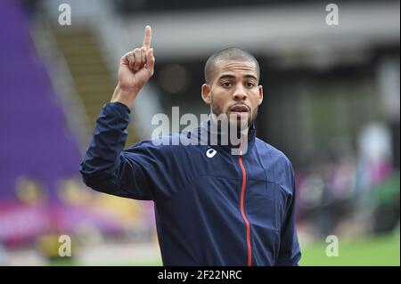 Benjamin Compaore (FRA) participe à la qualification de triple saut masculin lors des Championnats du monde d'athlétisme 2017, au stade olympique, à Londres, Royaume-Uni, jour 4, Le 7 août 2017 - photo Stéphane Kempinaire / KMSP / DPPI Banque D'Images