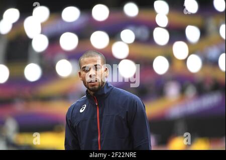 Benjamin Compaore (FRA) participe à la qualification de triple saut masculin lors des Championnats du monde d'athlétisme 2017, au stade olympique, à Londres, Royaume-Uni, jour 4, Le 7 août 2017 - photo Stéphane Kempinaire / KMSP / DPPI Banque D'Images