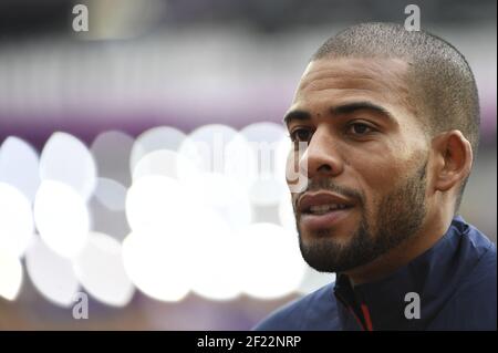 Benjamin Compaore (FRA) participe à la qualification de triple saut masculin lors des Championnats du monde d'athlétisme 2017, au stade olympique, à Londres, Royaume-Uni, jour 4, Le 7 août 2017 - photo Stéphane Kempinaire / KMSP / DPPI Banque D'Images