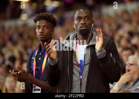 Teddy Tamgho (FRA) lors des Championnats du monde d'athlétisme 2017, au Stade Olympique, à Londres, Royaume-Uni, jour 7, Le 10 août 2017 - photo Julien Crosnier / KMSP / DPPI Banque D'Images