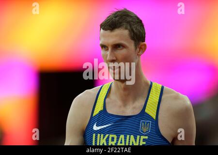 Bohdan Bondarenko (UKR) participe à High Jump Men lors des Championnats du monde d'athlétisme 2017, au Stade Olympique, à Londres, Royaume-Uni, jour 10, Le 13 août 2017 - photo Julien Crosnier / KMSP / DPPI Banque D'Images