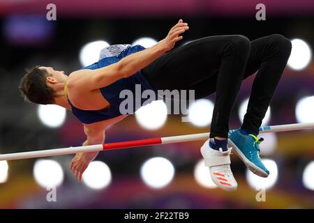 Bohdan Bondarenko (UKR) participe à High Jump Men lors des Championnats du monde d'athlétisme 2017, au Stade Olympique, à Londres, Royaume-Uni, jour 10, Le 13 août 2017 - photo Julien Crosnier / KMSP / DPPI Banque D'Images