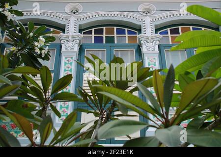 Maisons des Peranakans Banque D'Images