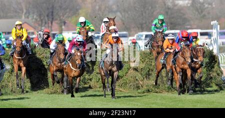 COURSE DE LA GRANDE NATIONALE D'AINTREE JOHN SMITH. LE PRÉSIDENT.5/4/2008. PHOTO DAVID ASHDOWN Banque D'Images