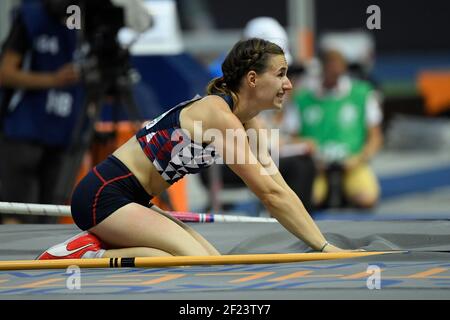 Ninon Guillon-Romarin (FRA) participe à Pole Vault Women lors des Championnats d'Europe 2018, au Stade olympique de Berlin, Allemagne, jour 3, le 9 août 2018 - photo Julien Crosnier / KMSP / DPPI Banque D'Images