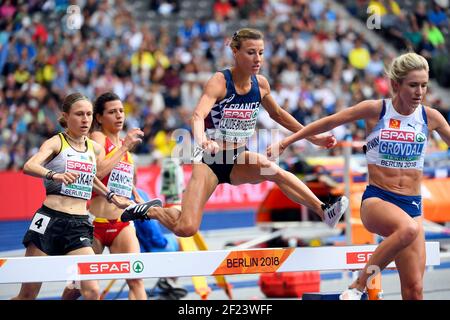 Ophelie Claude-Boxberger (FRA) participe à 3000m Steeplechase Women lors des Championnats d'Europe 2018, au Stade Olympique de Berlin, Allemagne, jour 4, le 10 août 2018 - photo Julien Crosnier / KMSP / DPPI Banque D'Images