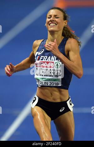 Ophelie Claude Boxberger concurrence en femmes 3000m steeple pendant les Championnats d'Europe 2018, au Stade Olympique à Berlin, Allemagne, jour 6, le 12 août 2018 - photo Philippe Millereau / KMSP / DPPI Banque D'Images