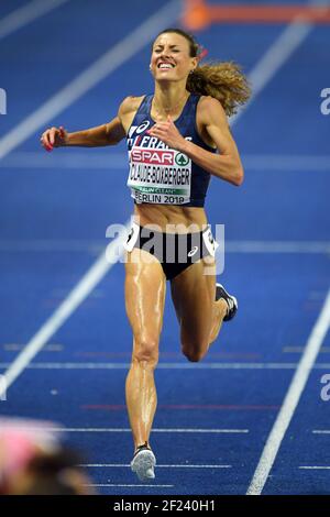Ophelie Claude Boxberger concurrence en femmes 3000m steeple pendant les Championnats d'Europe 2018, au Stade Olympique à Berlin, Allemagne, jour 6, le 12 août 2018 - photo Philippe Millereau / KMSP / DPPI Banque D'Images