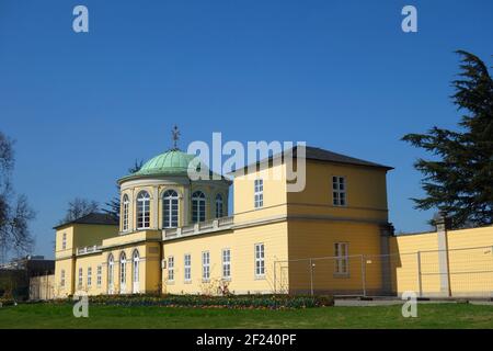 Bâtiment Dome dans les jardins Herrenhausen à Hanovre Banque D'Images