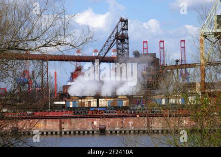 Steelworks à Hambourg Waltershof Banque D'Images