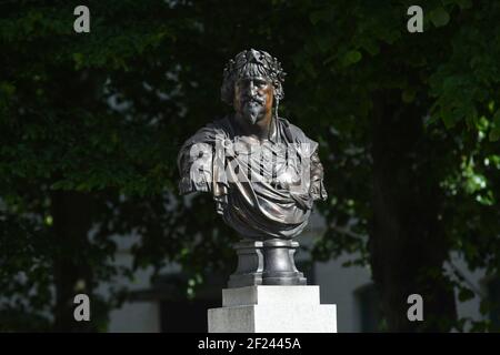 Monument König Christian IV à Glückstadt Banque D'Images