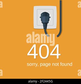page introuvable. Illustration de Vecteur
