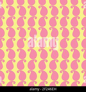 Motif transparent à motif cachemire vectoriel pour papier peint, textile , surface, mode , arrière-plan,carrelage, papeterie, décoration, ameublement, etc Illustration de Vecteur