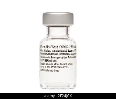Vaccin Pfizer BioNTech COVID 19 Banque D'Images