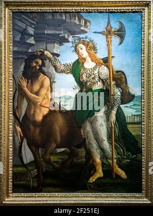 FLORENCE, TOSCANE/ITALIE - OCTOBRE 19 : Pallas et le Centaur dans la galerie Uffizi à Florence le 19 octobre 2019 Banque D'Images