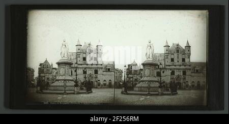 Statue de Marguerite d'Autriche, à Mechelen (Belgique) .. Banque D'Images