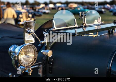 Gros plan d'une Bentley Vintage garée à Goodwood Banque D'Images