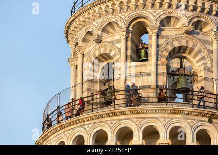 PISE, TOSCANE/ITALIE - AVRIL 18 : vue extérieure de la Tour de Pise en Toscane Italie le 18 avril 2019 Banque D'Images