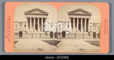 Vue sur le Palais de Justice à Montpellier ; Montpellier, le Palais de Justice ; Montpellier .. Banque D'Images