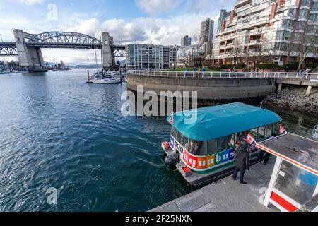 Aquabus Ferries, Hornby Street Ferry Dock. VANCOUVER, CANADA Banque D'Images