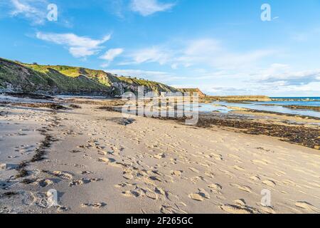 Baie Fisherman's Haven, Berwick-upon-Tweed, Northumberland Banque D'Images