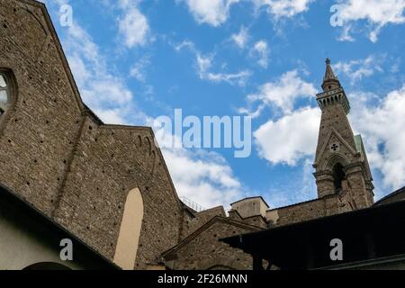FLORENCE, Toscane/Italie - le 19 octobre : Voir l'église franciscaine de Santa Croce à Florence, le 19 octobre 2019 Banque D'Images