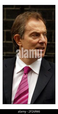 P.M. Tony Blair quitte Downing St pour P.M. Q'spic David Sandison 27/10/2004 Banque D'Images