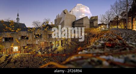 Rénovation de Mariendom, église de pèlerinage et monastère Neviges, Velbert, Allemagne, Europe Banque D'Images