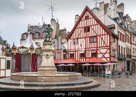 Place François rude, Dijon, France Banque D'Images